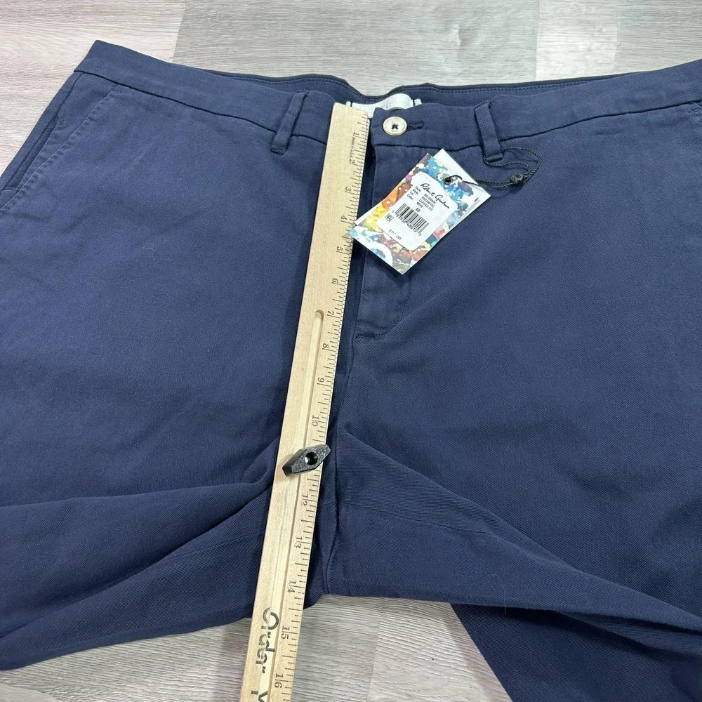 Robert Graham Shorts Mens 40 Navy‎ Blue Belgrade Classic Chino Stretch 10 Inseam